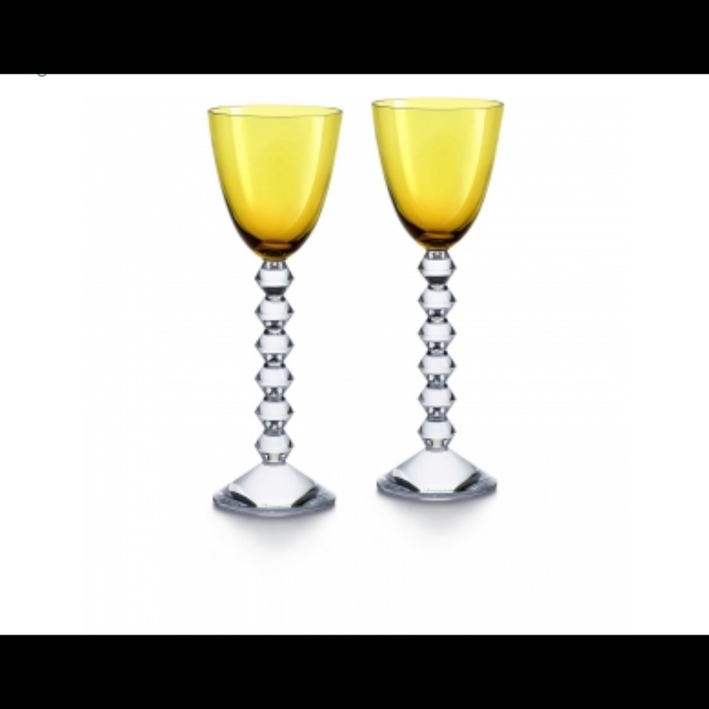Baccarat Vega Rhine Wine Amber - Set 2